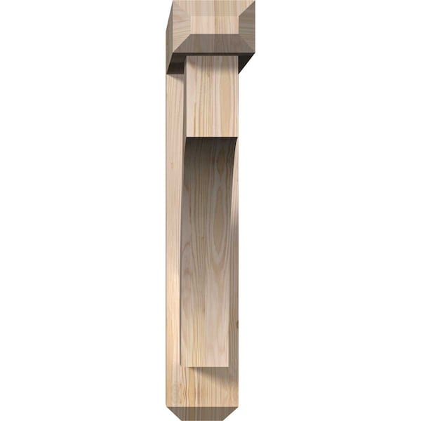 Westlake Craftsman Smooth Bracket W/ Offset Brace, Douglas Fir, 5 1/2W X 30D X 30H